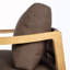 Chaise longue d'extérieur en bois avec dossier en corde (ensemble de 2)-129427521