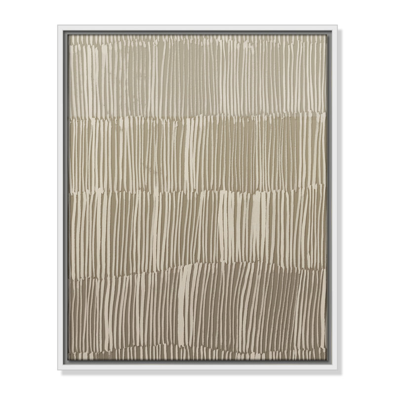 Linear Calm II Print par , H 21,5 po x l 17,5 po, Flotteur blanc