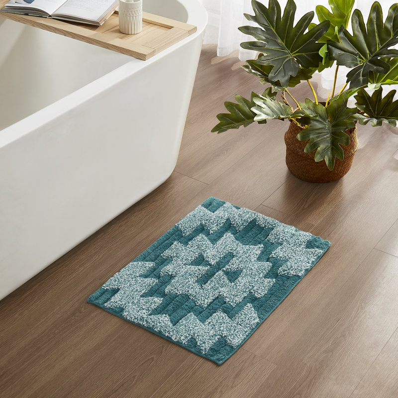 Pagosa Springs Bath Rug  Green 17x24", 17"W x 24"L