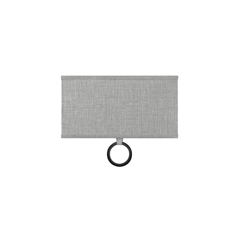 Elegant Brushed Nickel LED Wall Sconce with Heathered Gray Shade
