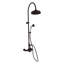 Système de douche thermostatique exposé au mur 36 po avec douche à main 1,75 gallons par minute et poignées levier / croix-99212376