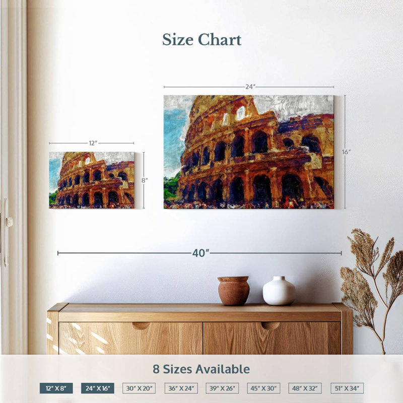 Nicci Rome Colosseum, H 16 po x l 24 po