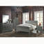 1pc Table de chevet grise Louis Philippe-881085555