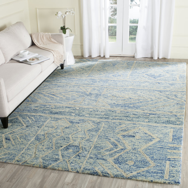 Chatham Hand Tufted Wool Geometric Rug, Rectangle 8' x 10'
