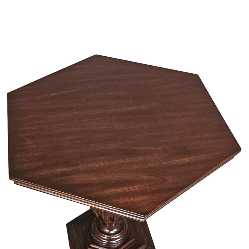 Villa La Colonnata Renaissance Hexagonal Pedestal Table