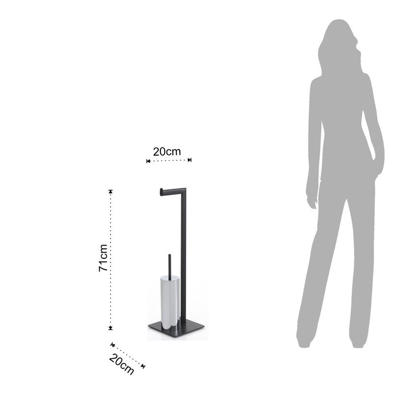 Melton Mowbray Free-Standing Toilet Brush and Holder