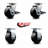 4 Piece Glass Filled Nylon Caster Set