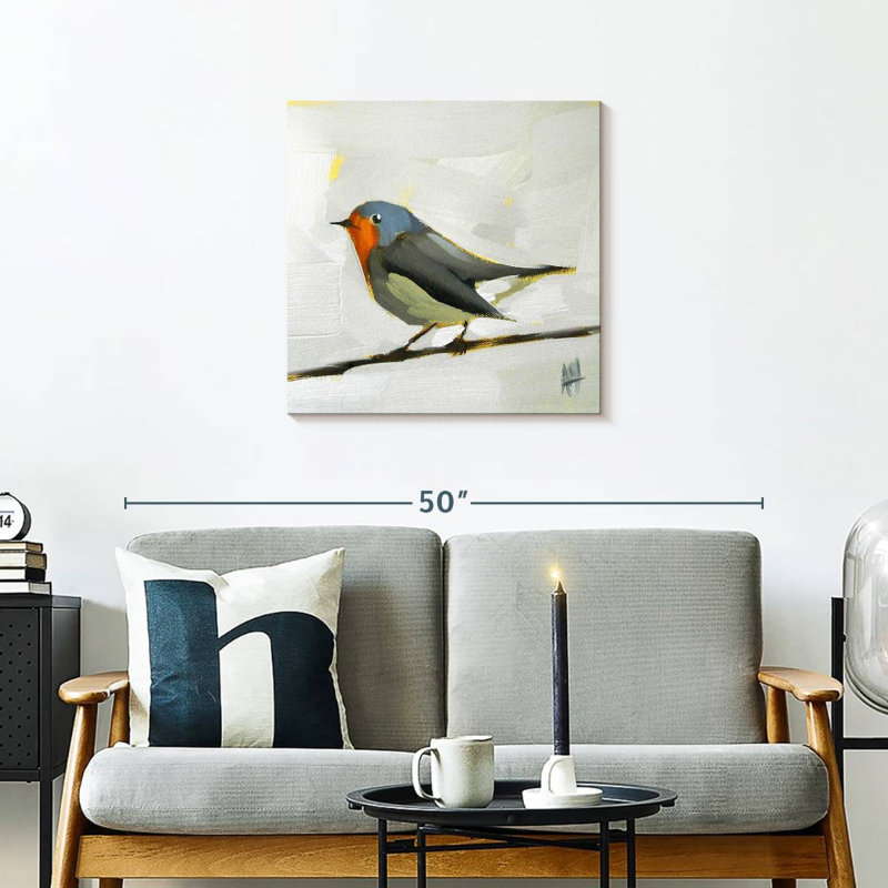 Crowle Robin On Wire, 24" H x 24" W