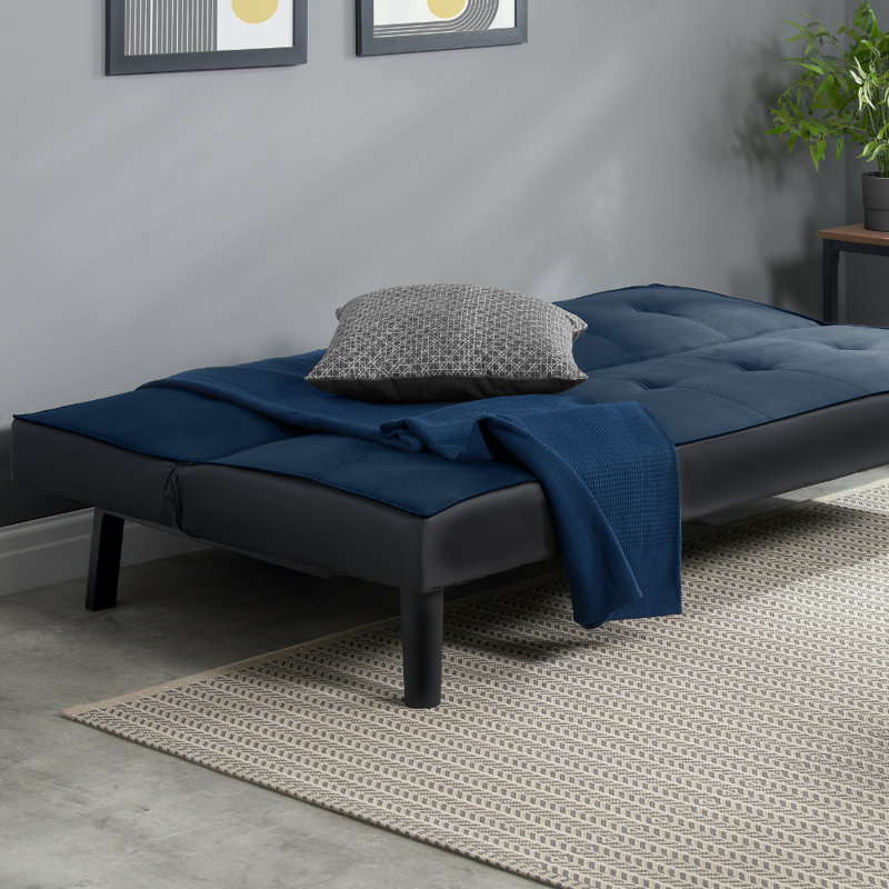 Valencia 3 Seater Clic Clac Sofa Bed, Midnight Blue