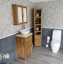 Slimline 515mm Free-standing Cloakroom Vanity Unit-1150957036-1150957035