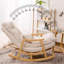 Chaise berçante en bois massif Cloud-167526686