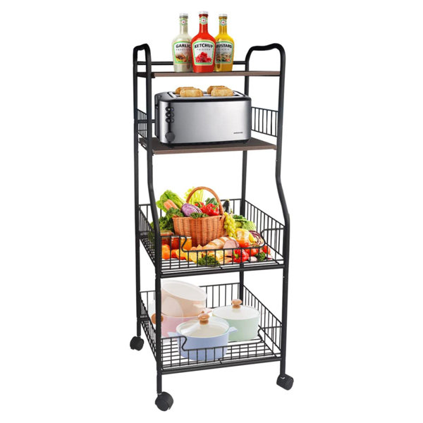 17 Stories 16.5 Steel Standard Bakers Rack with Microwave Compatibility | Wayfair 16.5 Steel Standard Bakers Rack with... 