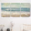 «Beach Memories» par Norman Wyatt Jr., reproduction d'art sur toile tendue 3 pièces