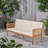 3-Seater Outdoor Patio Sofa, Weather Resistant Patio Bench with Water Resistant Cushions