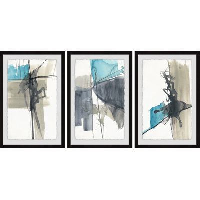 " Kinetic Grid X " 3 - Pieces