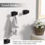 Ensemble de luminaire de salle de bain mural 5 pièces SUS304 avec porte-serviettes 23,6 po-130411579