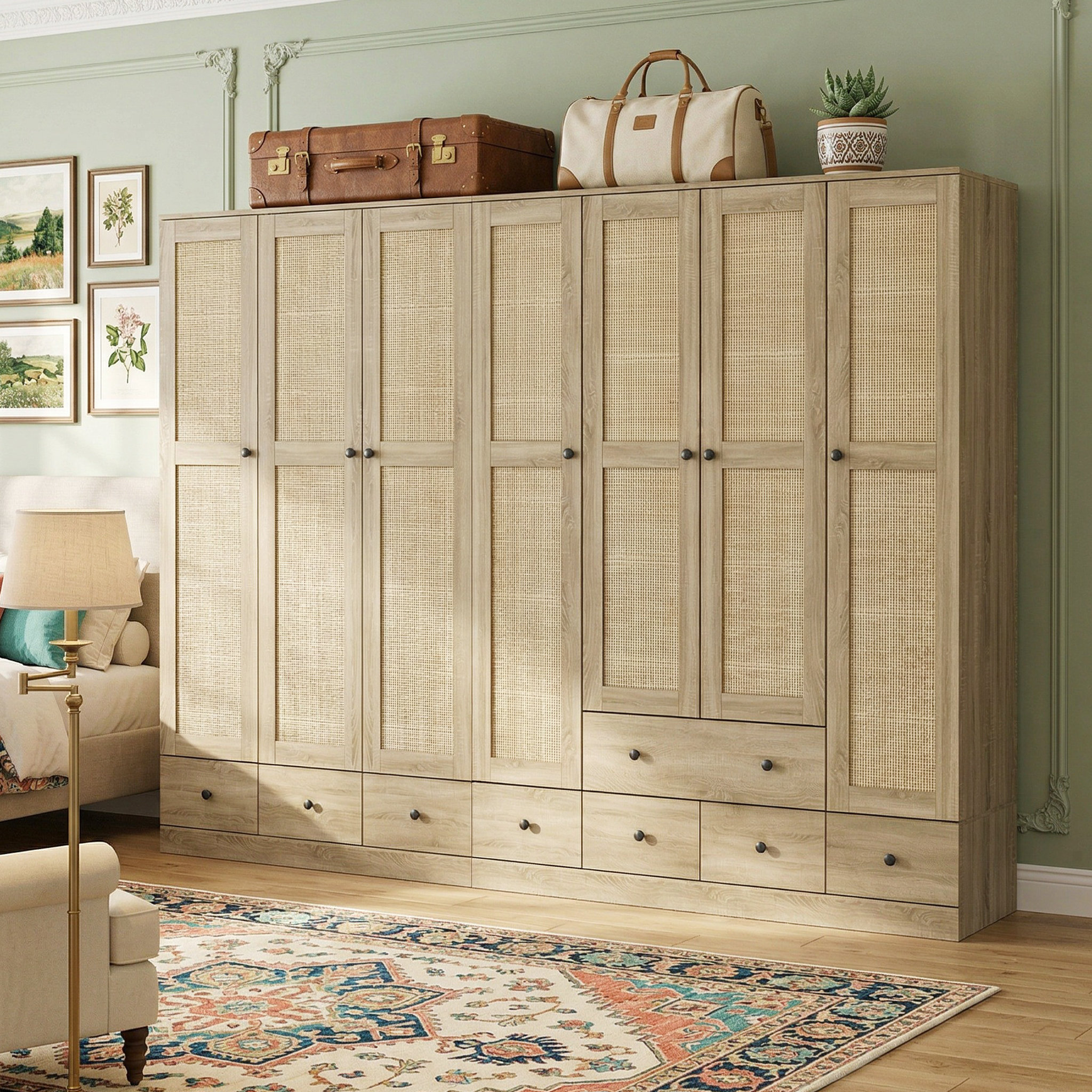 Rustic Waredrobes Bay Isle Home™ Bedroom Set With 2 Rustic Wardrobes & Reviews - Wayfair ...