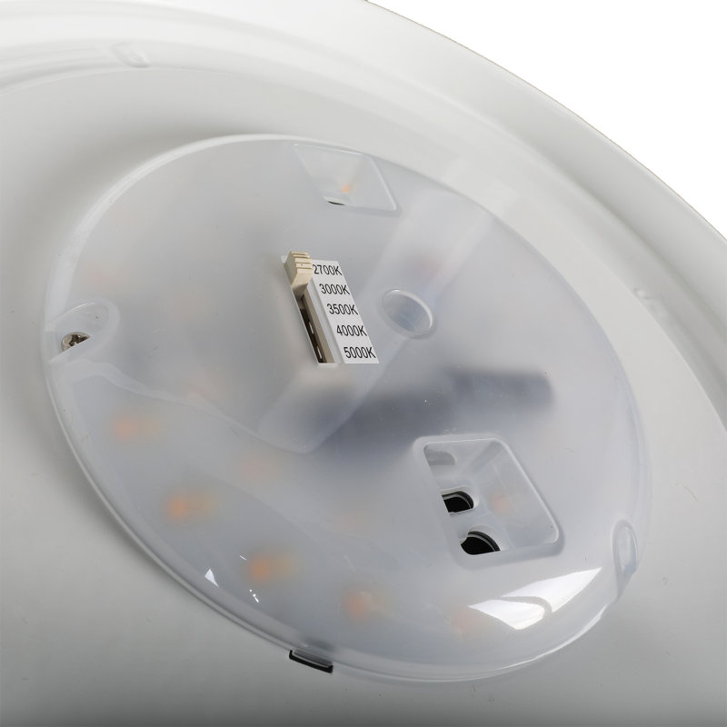 Plafonnier encastré à 1 lumière DEL, H 3,94 po x l 3,94 po x P 10,8 po