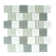 Geo 2 in. x 2 in. Textured Glass Straight Edge Brick Mosaic Wall & Pool Tile