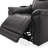 Genuine Leather Heated Zero-gravity Massage Power Recliner with Remote Control-1728220524