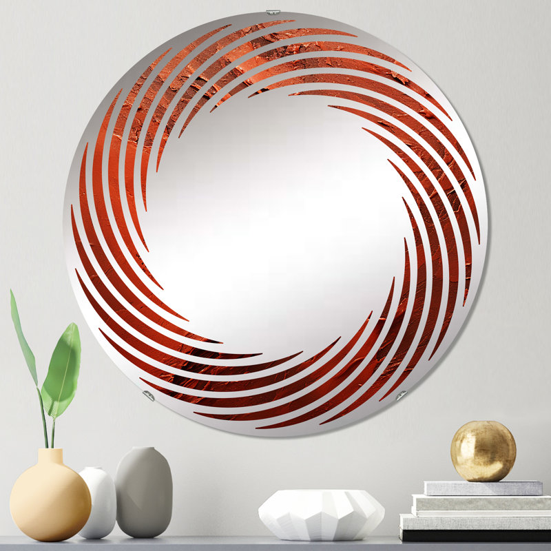 Miroir mural en spirale Bitterweet Brushwork I - MIR107733 C, 23,6 po x 23,6 po