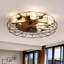 Ventilateur de plafond Jernisha de 24 po à profil bas avec cage, éclairage et télécommande-1310430149-1328561213-1328561215