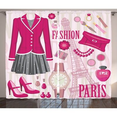 Fashion Semi-Sheer Rod Pocket Curtain Panels