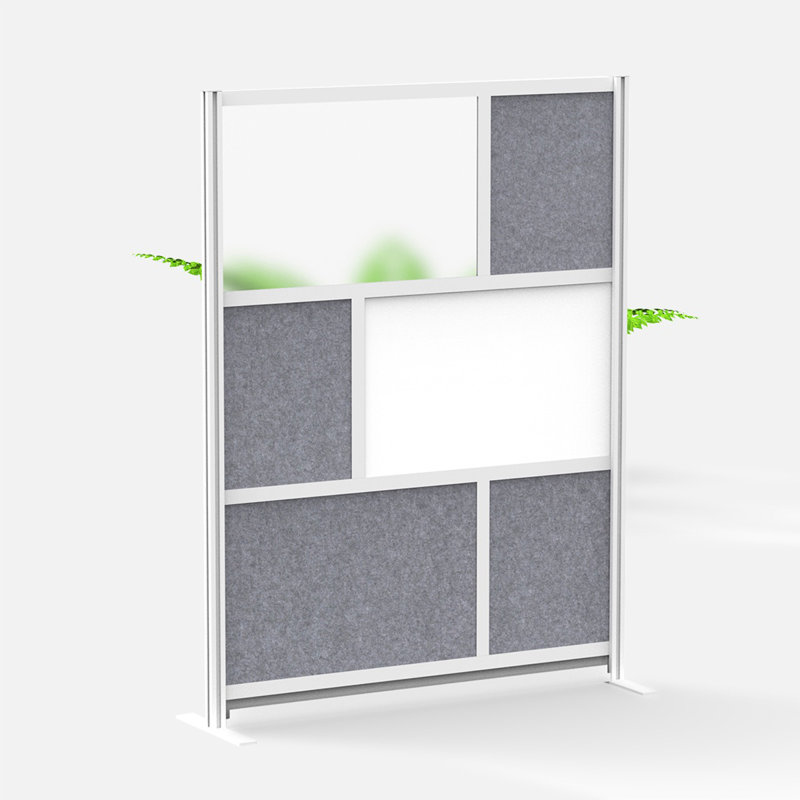 Mur modulaire avec cadre Harmony, Noir/gris, H 70 po x L 53 po