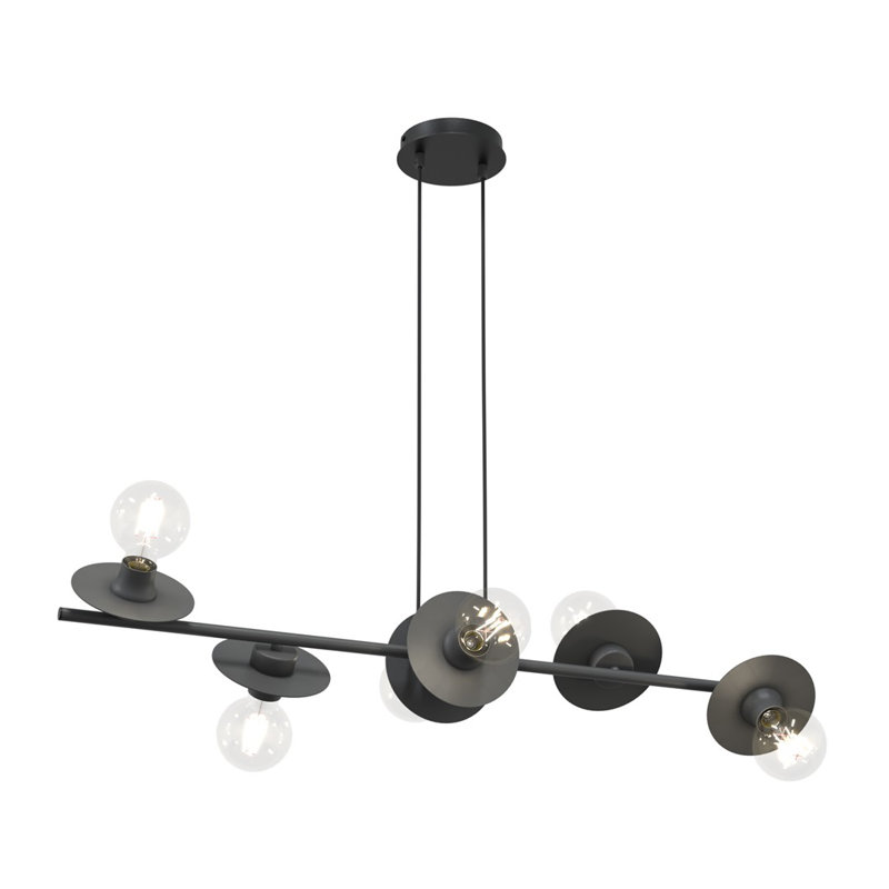 Dashun 6 - Light Matte Black Pendant, Matte Black