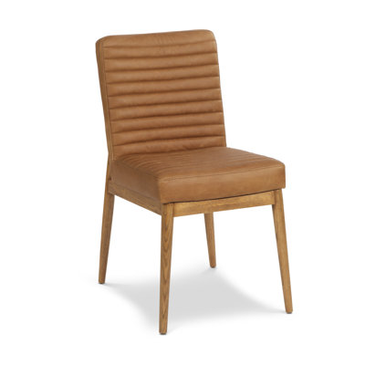 Nivo Top-Grain Genuine Leather Dining Chair