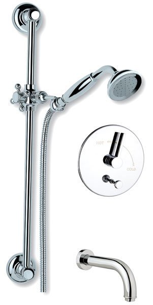 Thermostatic Complete Shower System, Polished Chrome