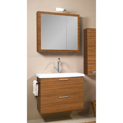 Luna 30.4'' Single Bathroom Vanity with Ceramic Top