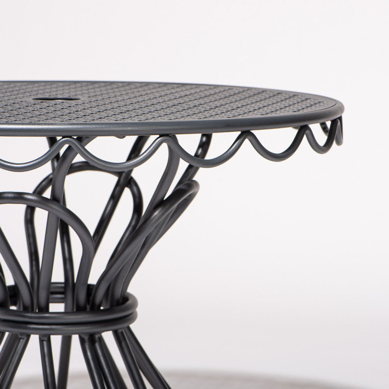 AL FRESCO SIDE TABLE - ANTIQUE WHITE, Black