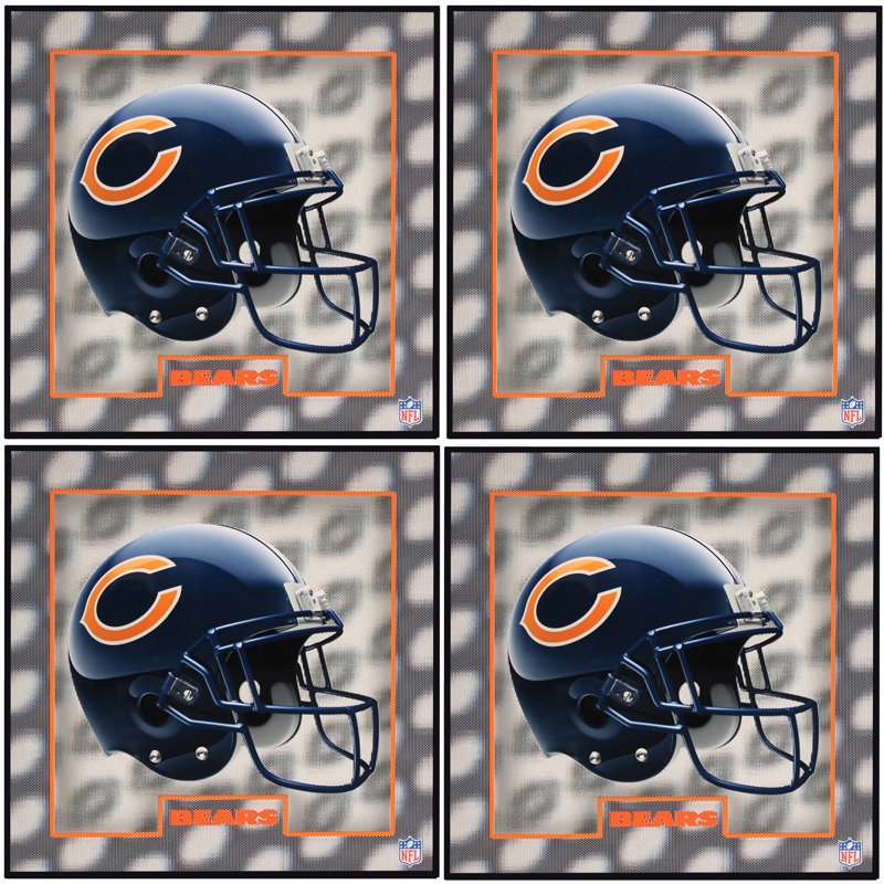 Sous-verre à motif holographique Chicago Bears