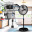 Ventilateur sur pied noir 20 po, haute vitesse