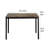 Rary Computer Writing Desk, 63 Inch, Black Metal Frame, Brown Wood Top-109660903-109660907