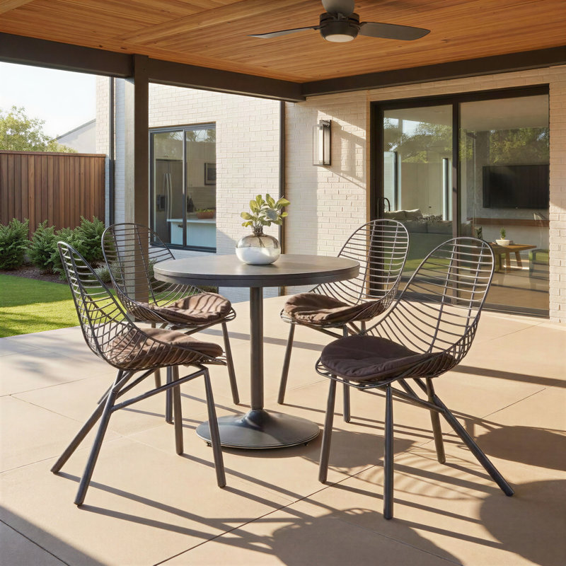 Beaudette Dining Chairs with Removable Cushions, Espresso