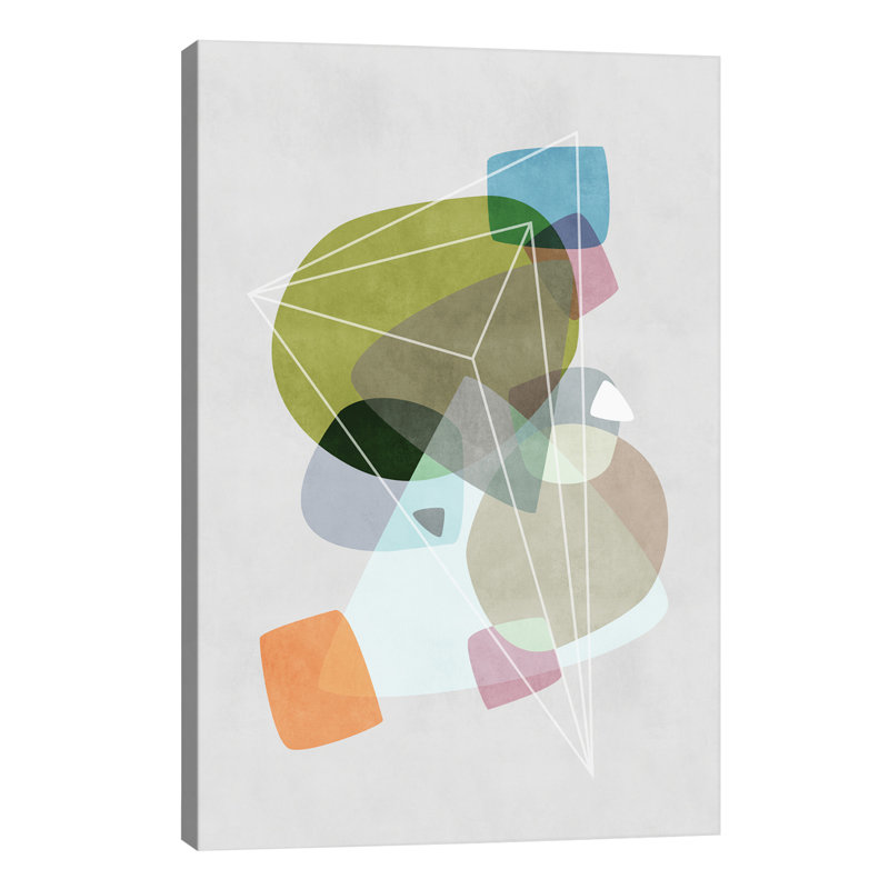 Graphic CXIX by Mareike Böhmer - Print on Canvas, 20.32 cm H x 30.48 cm W, Wrapped Canvas