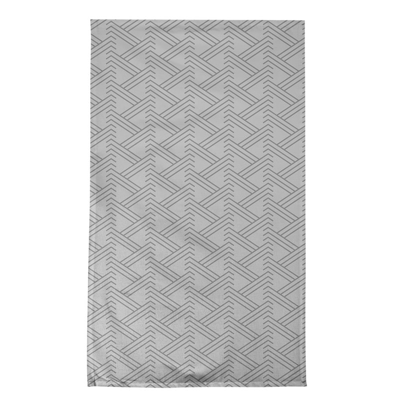 Jordao Tea Towel Kitchen Towel, Light Gray/Gray, Poly Twill