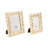 4 and 5" Gomez Gold Resin Rectangle Photo Frames, 10"H, Set of 2