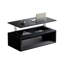 Table basse rectangulaire avec plateau relevable de 43,3 po avec rangement, table basse moderne en panneau de fibres à densité moyenne avec placage en bois et plateau flottant