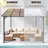 10*10Ft Durable Outdoor Wall-Mounted Pergola