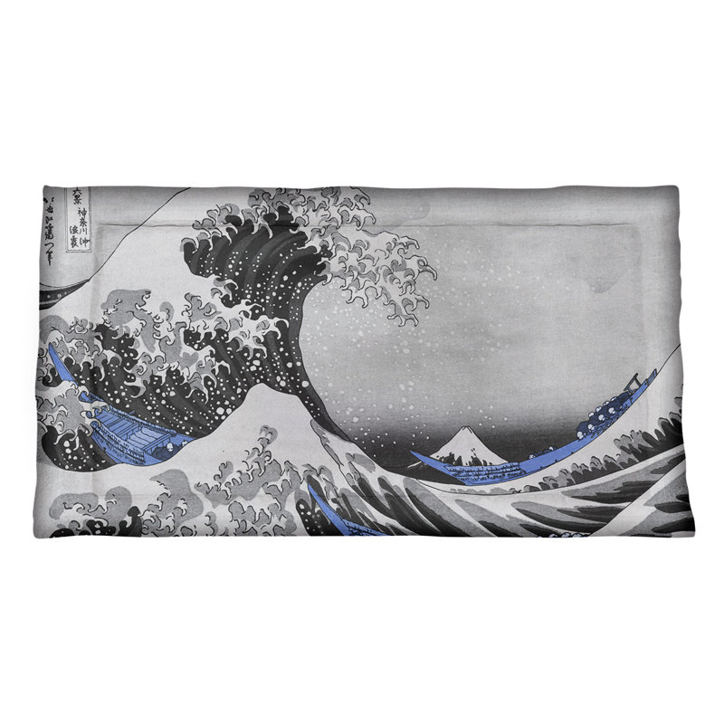 Great Wave Taie décorative, Roi, Microfibre, Violet