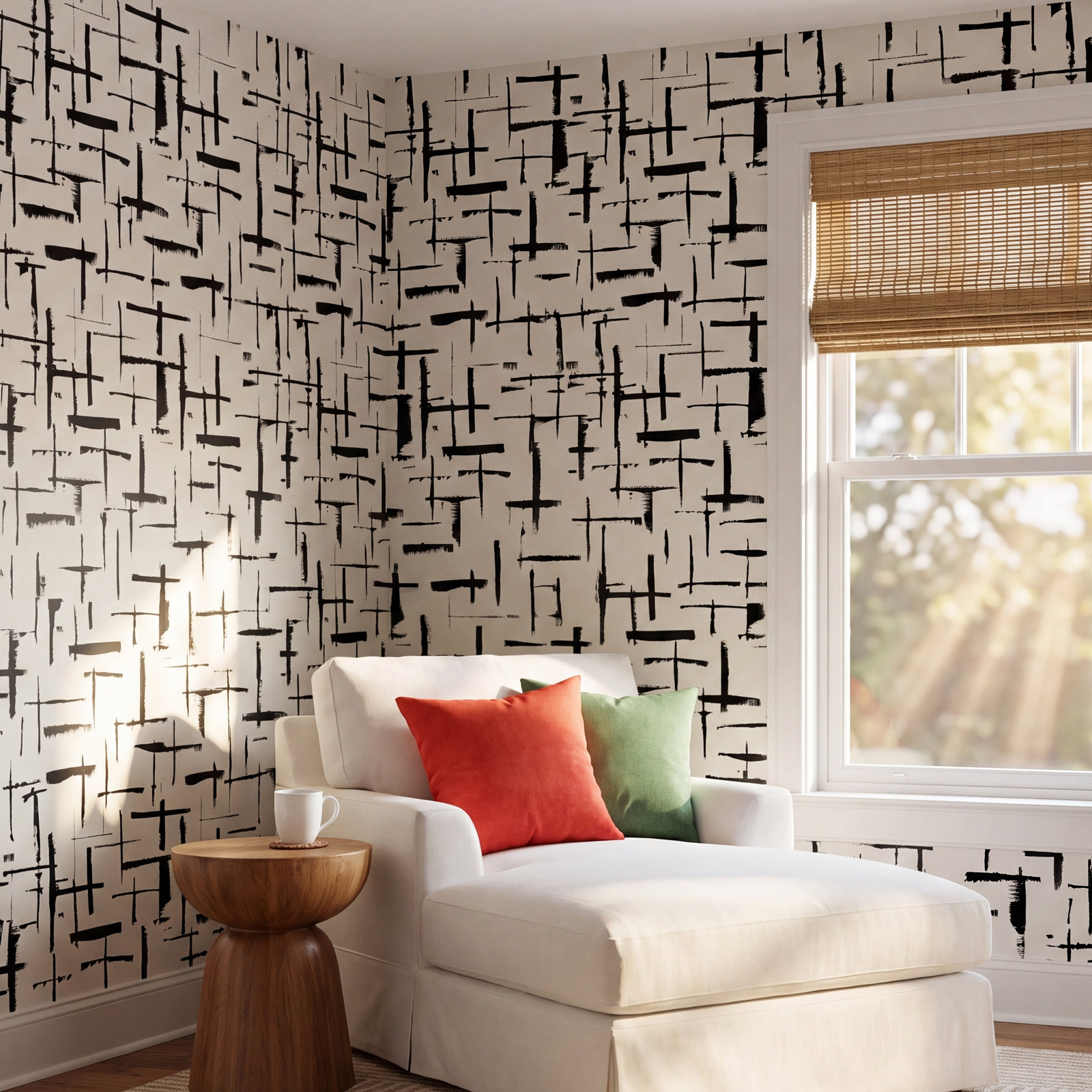 Niseko Modern Abstract Wallpaper, Obsidian