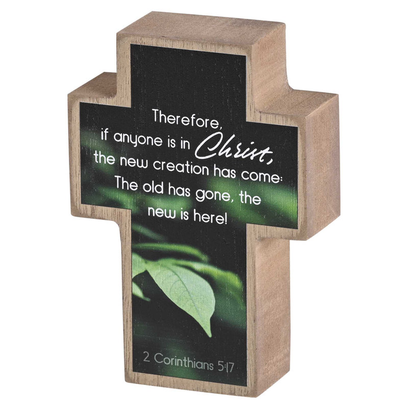 Tabletop Cross In Christ Is New Creation