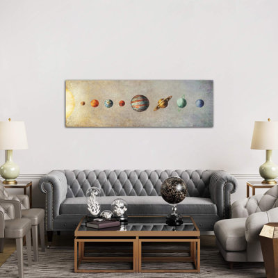 The Solar System by Terry Fan - Wrapped Canvas Panoramic Print