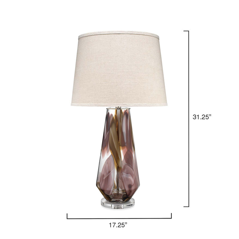 Elevated Coastal Glass Table Lamp