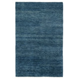 Jaipur Living Origin SAG11 Handknotted Solid Dark Blue Area Rug (12'x15')