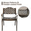 Ensemble de 2 chaises d'extérieur en fonte d'aluminium blanc-615269983