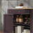 Cabinets, Modern Kitchen Storage with Solid Wood Top, 2 Drawers, Doors &amp; Adjustable Shelf | Walnut Brown | Dining Room